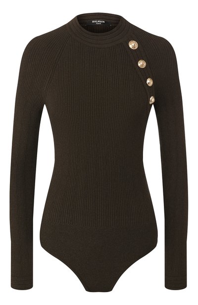 Женское боди из вискозы BALMAIN, арт. TF10943/K030