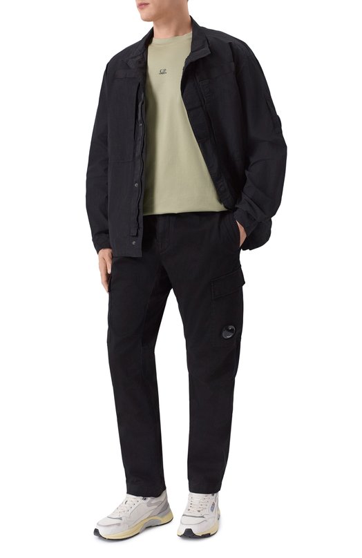 Хлопковые брюки-карго C.P. Company 20CMPA134A/005694G Чёрный  20CMPA134A/005694G Фото 2