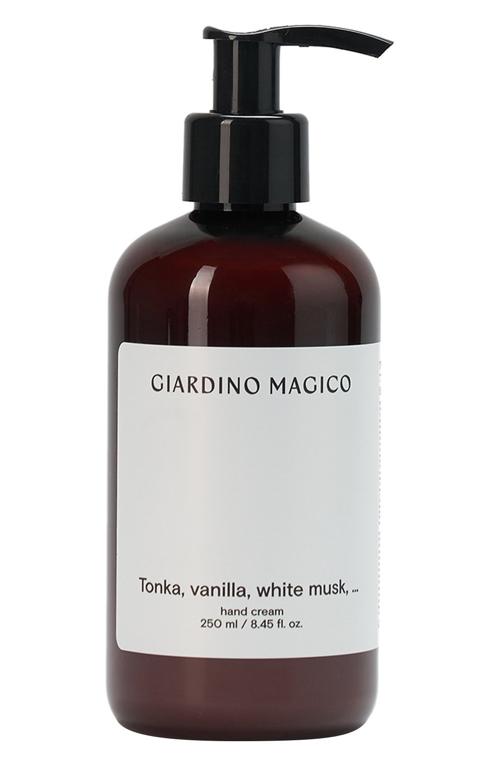Питательный крем для рук tonka, vanilla, white musk, ... (250ml) GIARDINO MAGICO бесцветного цвета по цене 2750 руб., арт. 4660222280374, фото 1 Питательный крем для рук tonka, vanilla, white musk, ... (250ml) GIARDINO MAGICO, арт. 4660222280374, фото 1