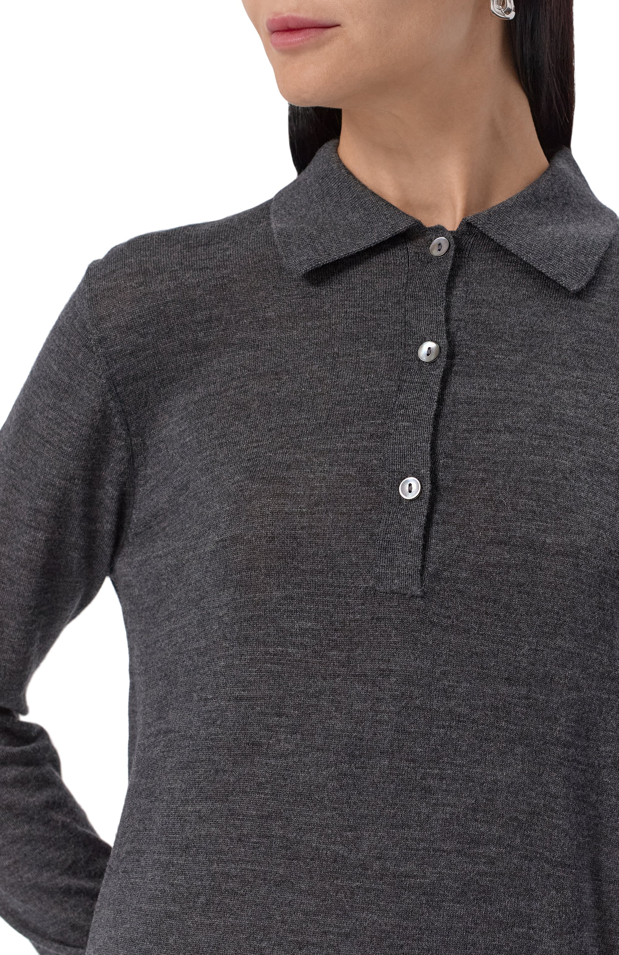 Поло из шерсти и шелка P.A.R.O.S.H., арт. LINFA25W-D540831, фото 5