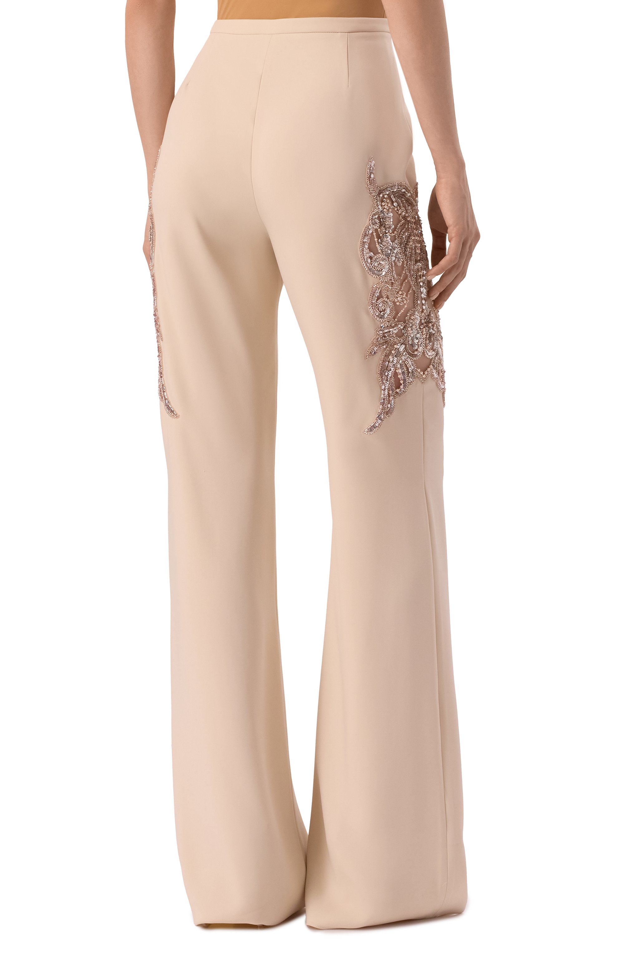 Брюки с отделкой бисером ZUHAIR MURAD, арт. RTR25035/CRCA010, фото 4