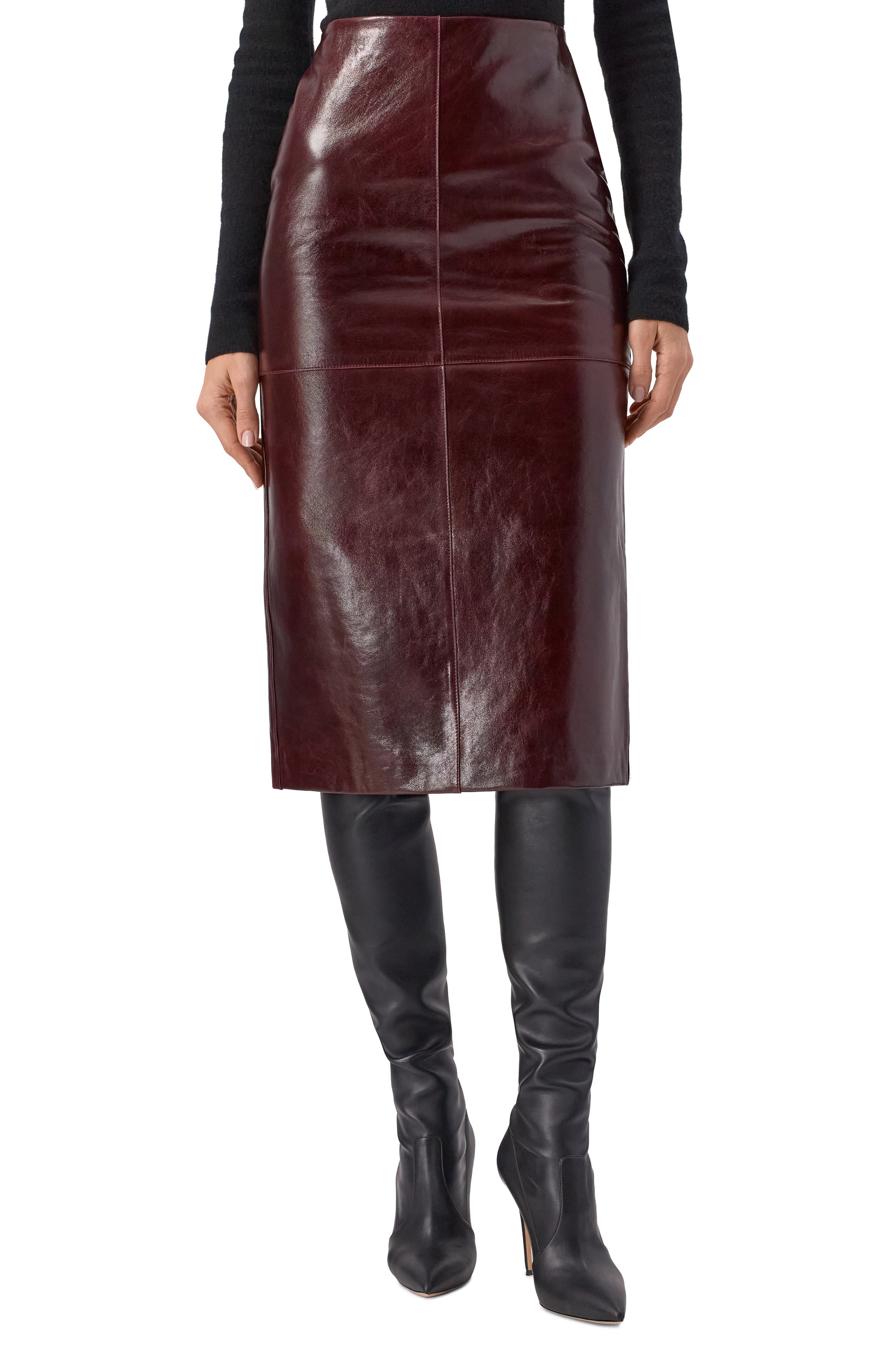 Кожаная юбка SPORTMAX, арт. AFA, фото 3