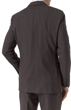 Мужской шерстяной костюм CORNELIANI темно-коричневого цвета, арт. 25X007-2518425_SET | Фото 5 (Материал сплава: Проставлено; Материал внешний: Шерсть; Драгоценные камни: Проставлено; Рукава: Длинные; Костюмы М: Однобортный; Стили: Классический)