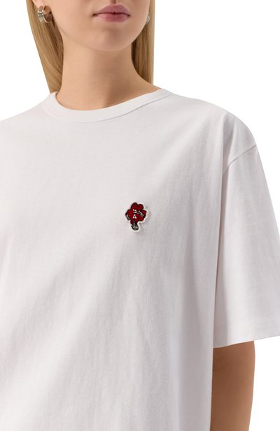 Хлопковая футболка AECA WHITE, арт. AWCMSSBDTTSST003C0.WHITE (L), фото 5