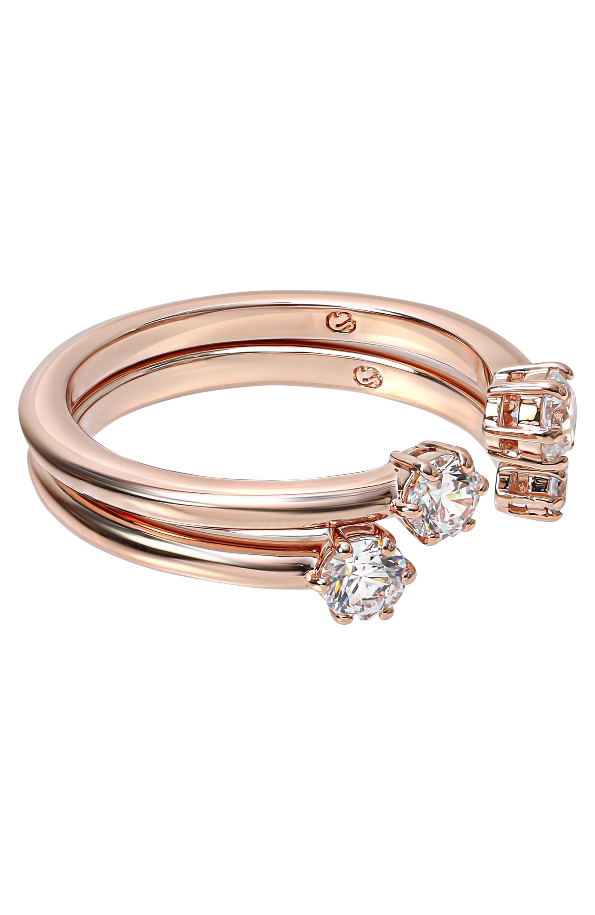 Комплект из двух колец constella SWAROVSKI золотого цвета по цене 19850 руб., арт. 5640973, фото 1 Комплект из двух колец constella SWAROVSKI, арт. 5640973, фото 1