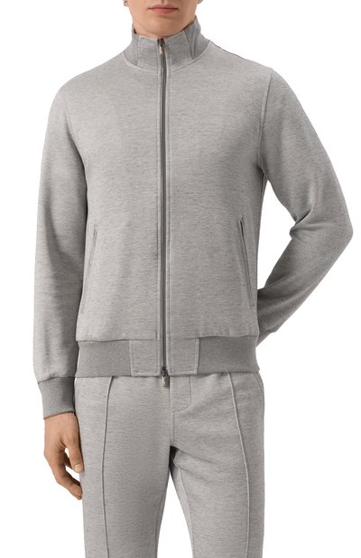 Толстовка из хлопка и шелка CAPOBIANCO, арт. 18M455.GU00., фото 3