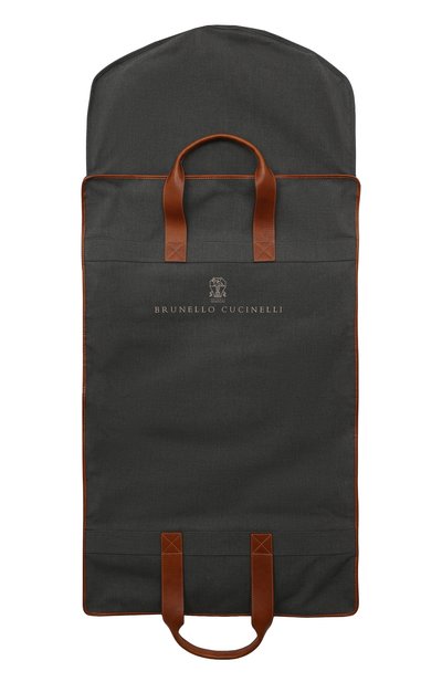 Кофр BRUNELLO CUCINELLI серого цвета по цене 163000 руб., арт. MWN4ZU390, фото 2 Кофр BRUNELLO CUCINELLI, арт. MWN4ZU390, фото 2