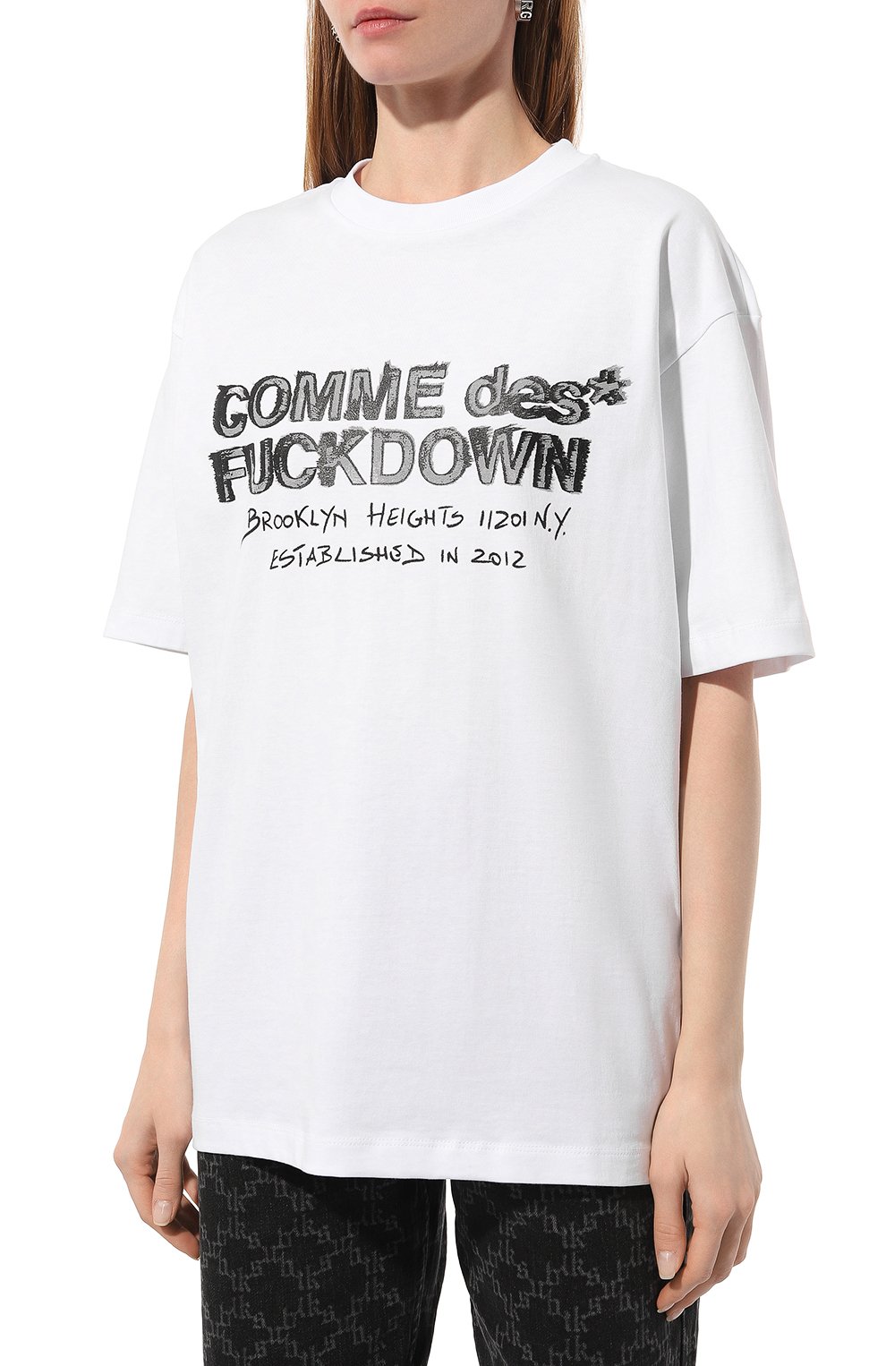 Хлопковая футболка COMME DES FUCKDOWN, арт. CFABW00129, фото 3