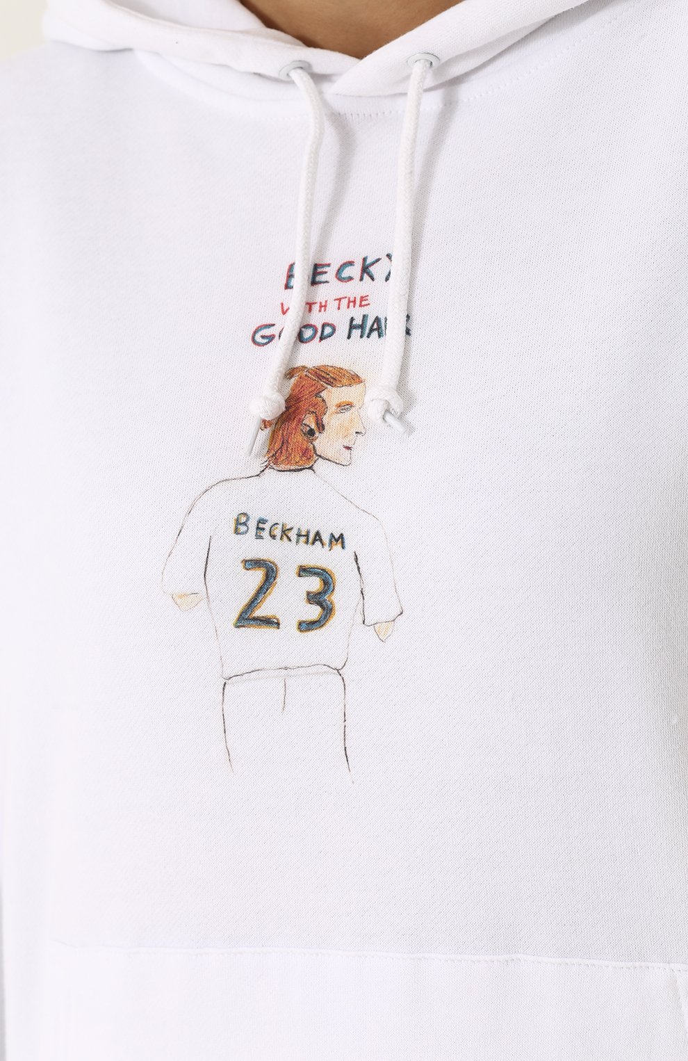 Хлопковая толстовка с капюшоном и принтом UNFORTUNATE PORTRAIT, арт. BECKY WITH THE G00D HAIR/H00DIE, фото 5