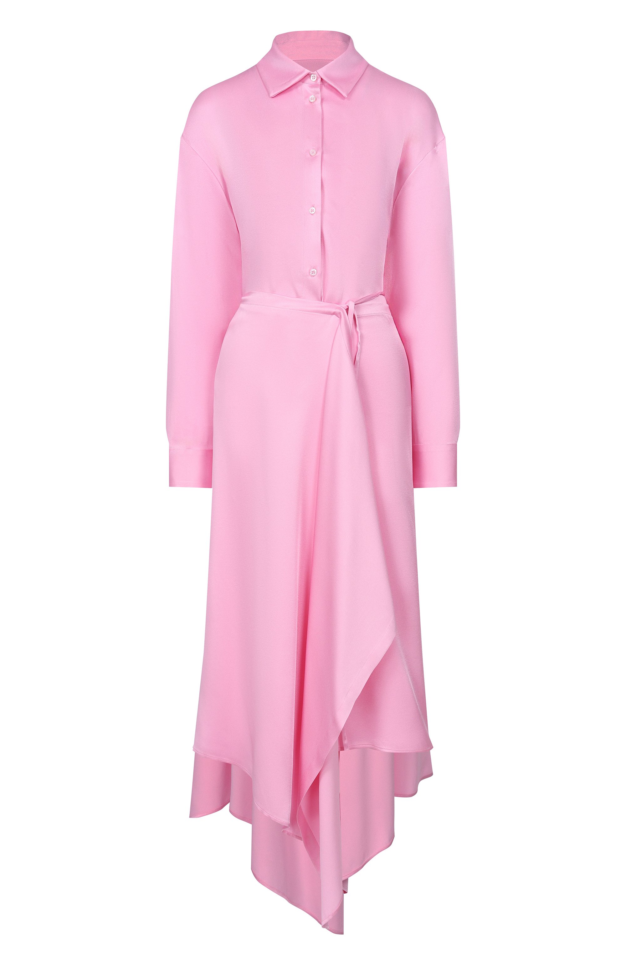 Платье-рубашка MSGM розового цвета по цене 78000 руб., арт. 4041MDA14/267103, фото 1 Платье-рубашка MSGM, арт. 4041MDA14/267103, фото 1