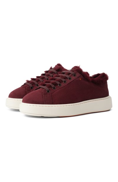 Женские замшевые кеды cleanic SANTONI, арт. WBCG61524BARPT0Y