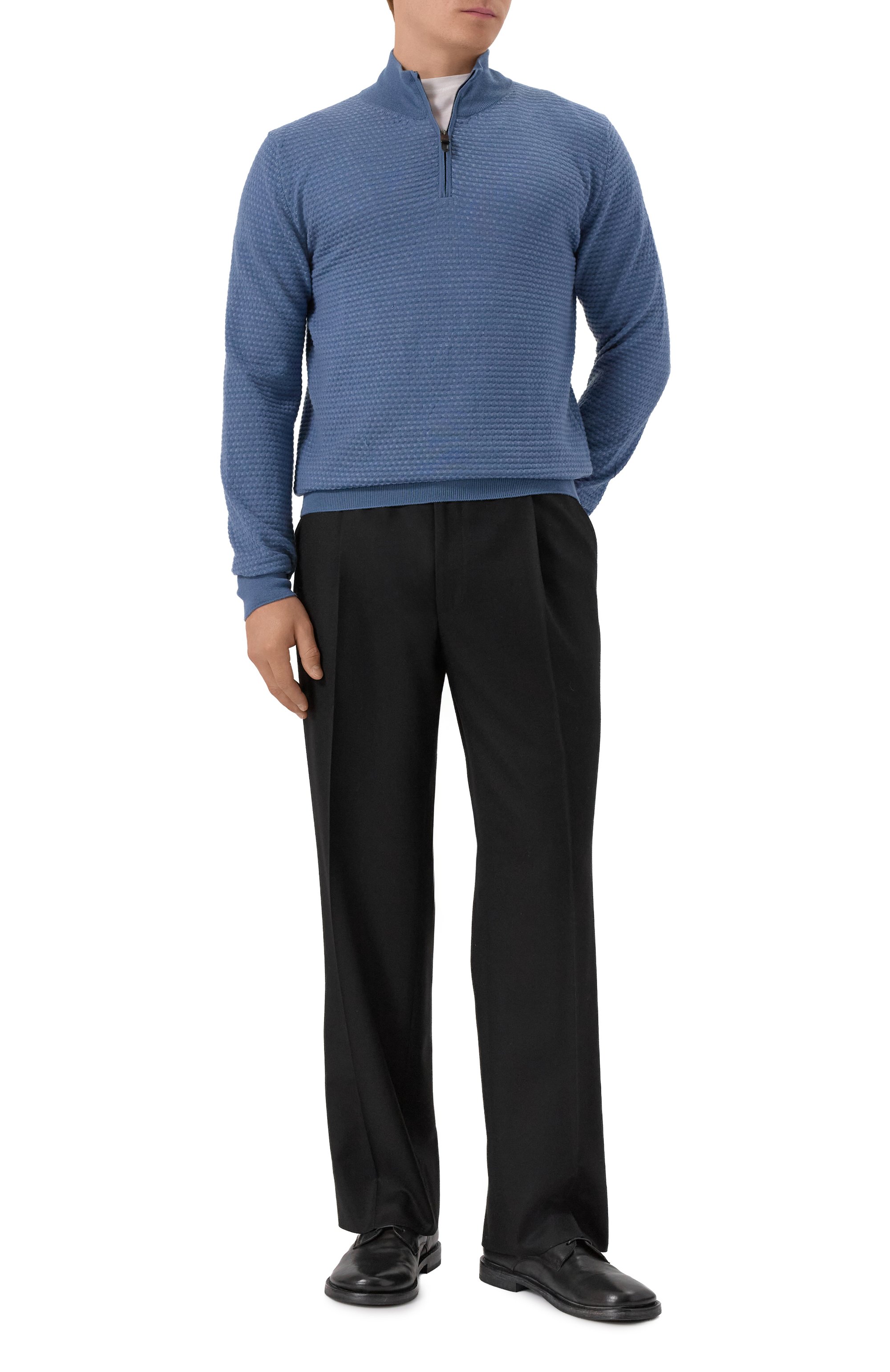 Кожаные дерби MOMA черного цвета по цене 49550 руб., арт. 61503A-KU, фото 2 Кожаные дерби MOMA, арт. 61503A-KU, фото 2