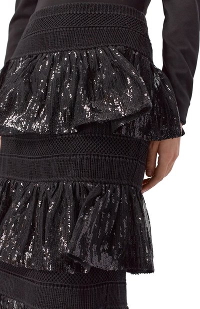 Юбка с отделкой пайетками ELIE SAAB, арт. SK217NF25PAM01, �фото 5