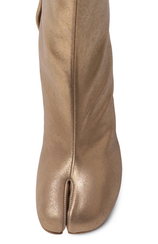 Кожаные ботильоны Tabi Maison Margiela S58WU0246/P7453 Золотой  S58WU0246/P7453 Фото 6