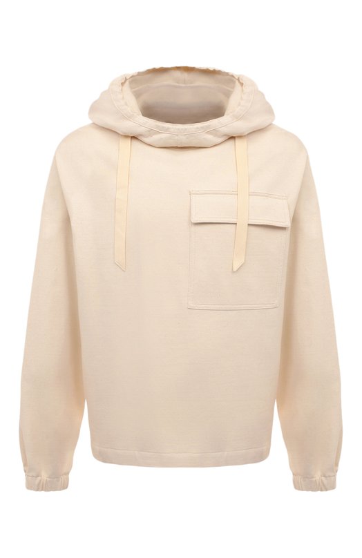 

Хлопковое худи Jil Sander, Кремовый
