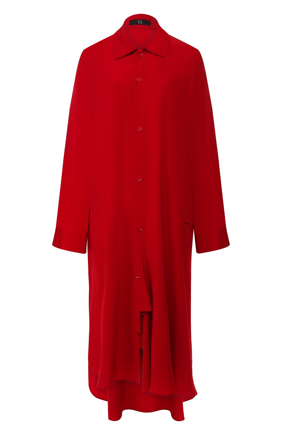 Платье YOHJI YAMAMOTO красного цвета по цене 56250 руб., арт. YJ-D03-500, фото 1 Платье YOHJI YAMAMOTO, арт. YJ-D03-500, фото 1