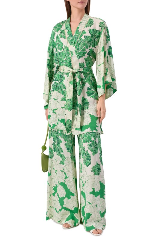 Брюки из вискозы Poupette St Barth WL3S26QVSFNN Зелёный  WL3S26QVSFNN Фото 2