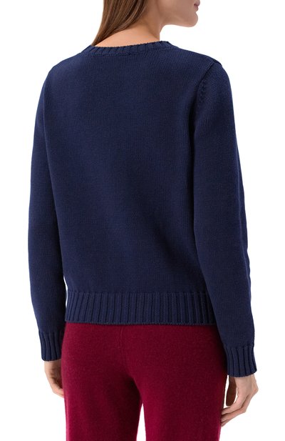 Хлопковый пуловер SPORTY AND RICH, арт. WS06566205BL106, фото 4