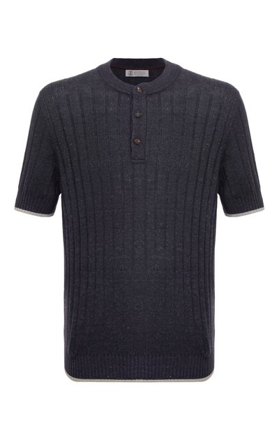 Мужской джемпер изо льна и хлопка BRUNELLO CUCINELLI, арт. M2L70B2255