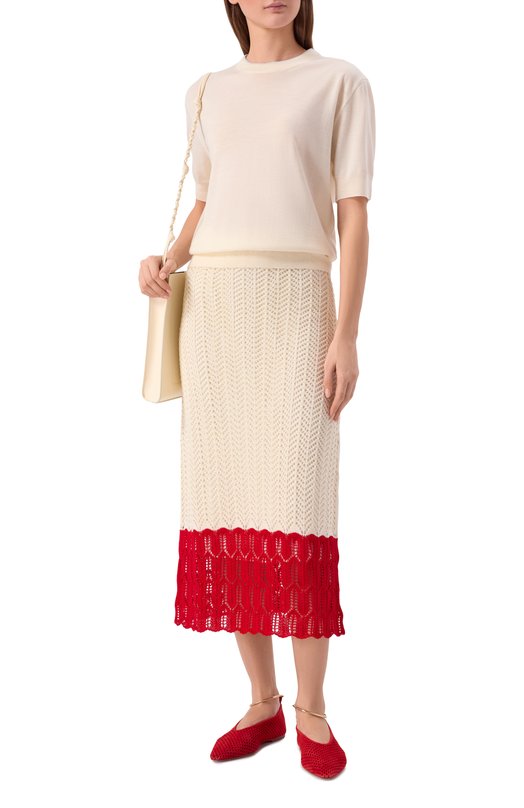 Замшевые балетки Jil Sander J15WZ0038/P7587 Красный  J15WZ0038/P7587 Фото 3