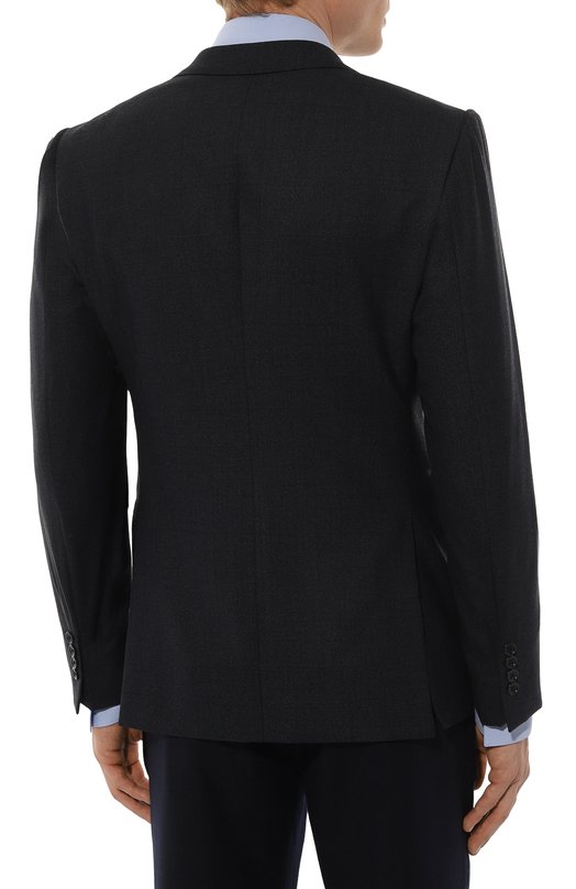 Шерстяной пиджак Emporio Armani EM000095/TE10982 Синий  EM000095/TE10982 Фото 6