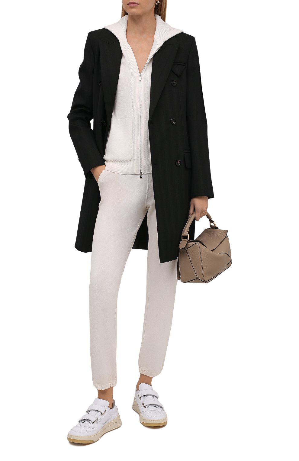 Кашемировый кардиган LORO PIANA белого цвета по цене 190000 руб., арт. FAG3599, фото 2 Кашемировый кардиган LORO PIANA, арт. FAG3599, фото 2