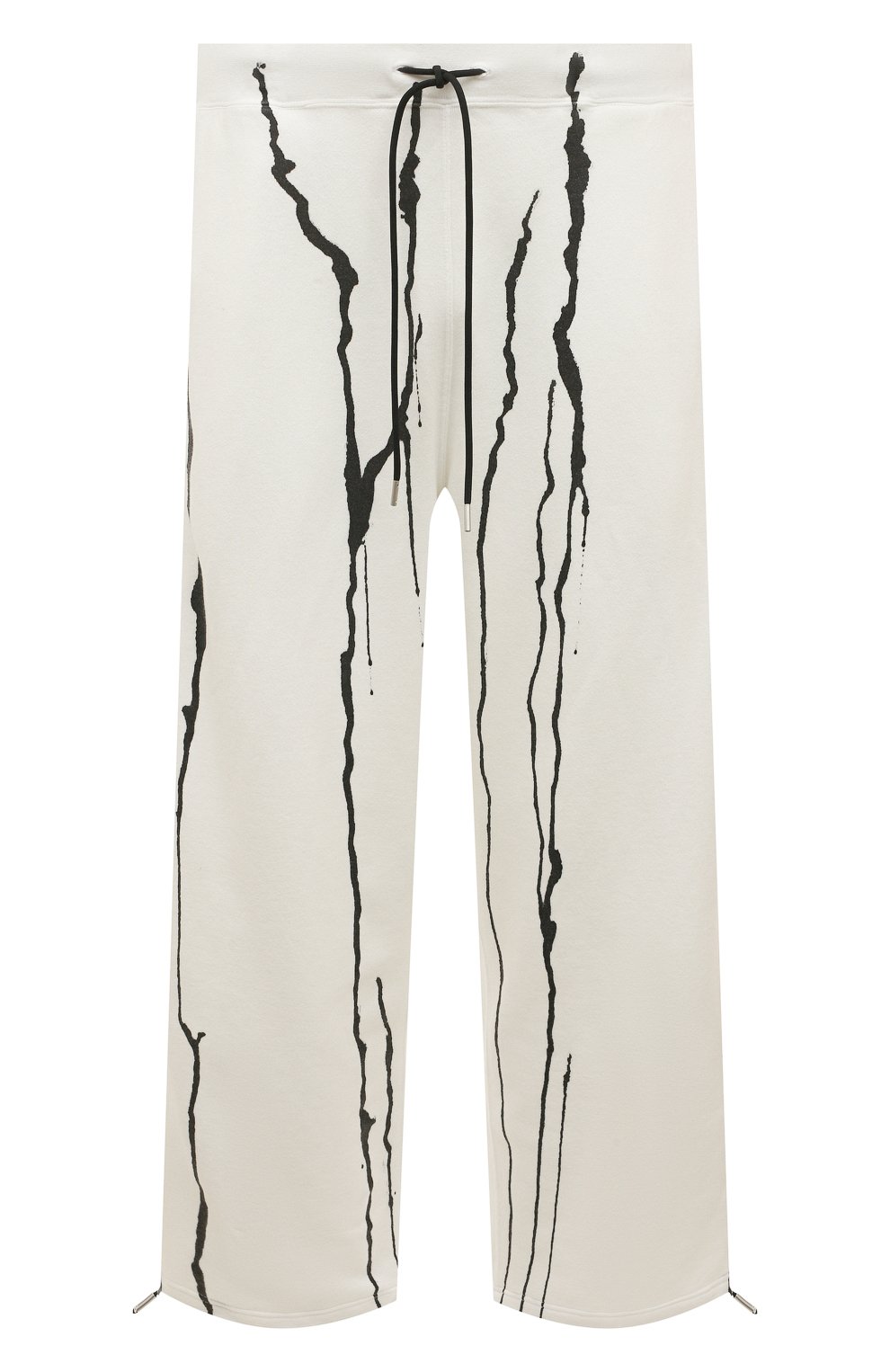 Хлопковые джоггеры KAZUYUKI KUMAGAI белого цвета по цене 62200 руб., арт. VP21-327, фото 1 Хлопковые джоггеры KAZUYUKI KUMAGAI, арт. VP21-327, фото 1
