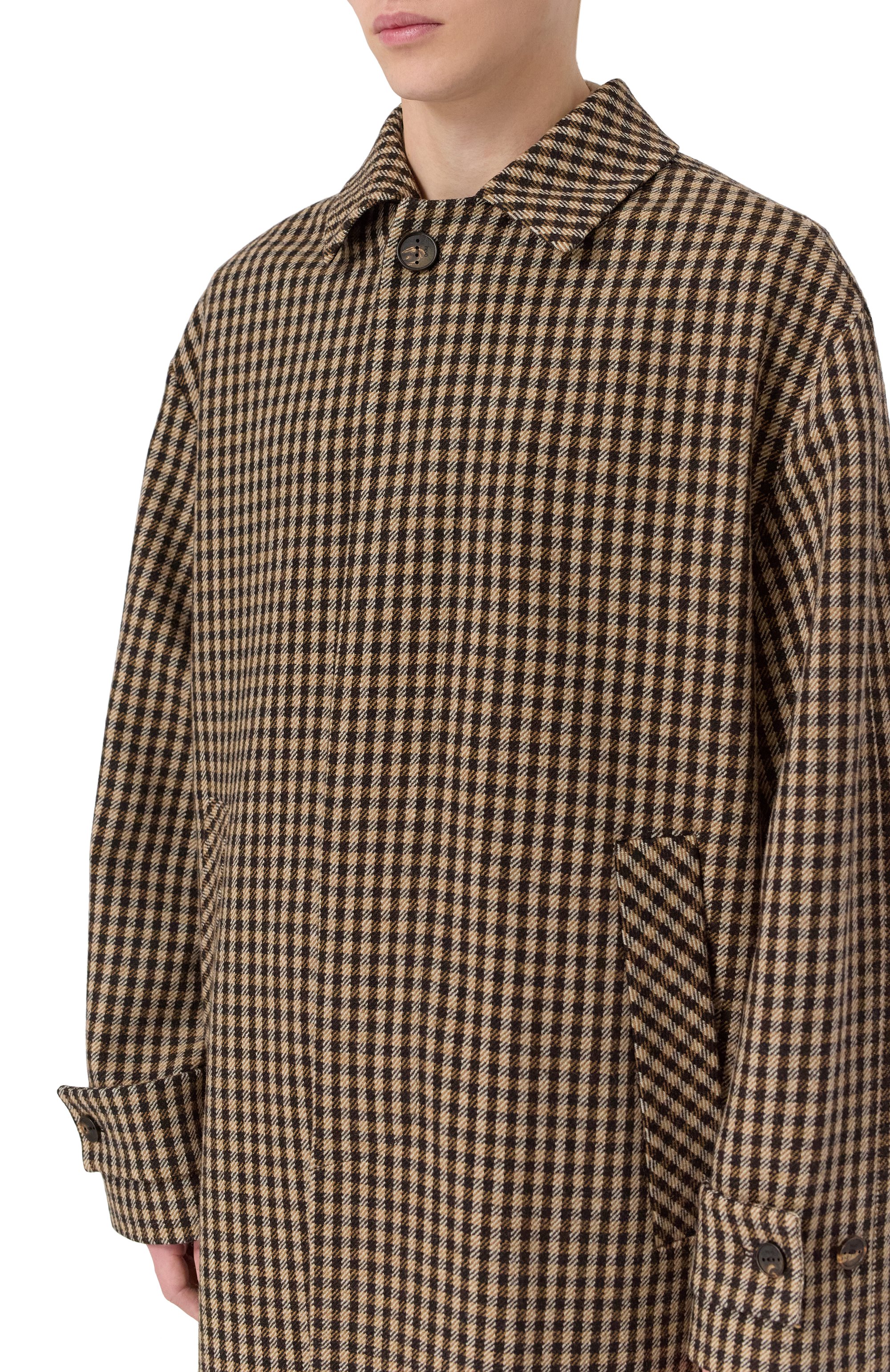 Шерстяное пальто HEVO, арт. BAIADELM0NAC0 Q/I732, фото 5