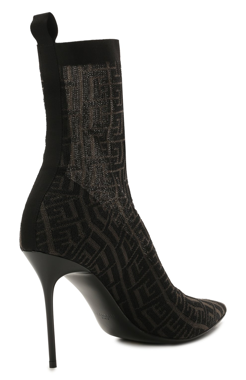 Текстильные ботильоны skye monogram BALMAIN, арт. VN0TA639/TKMG, фото 4