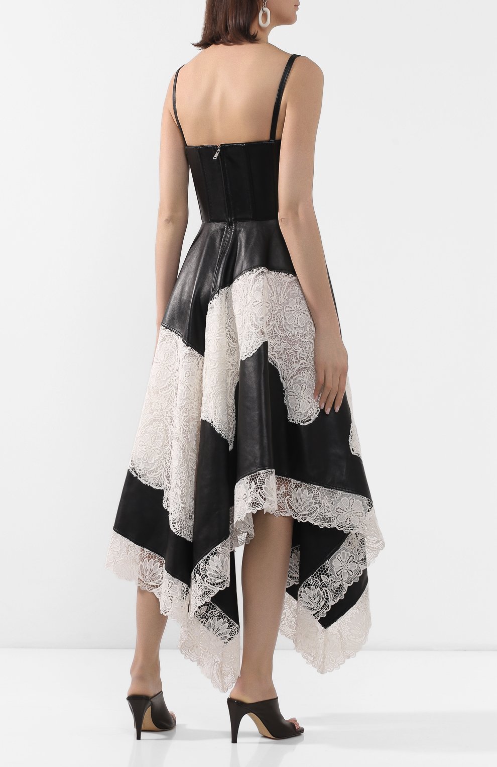 Кожаное платье ALEXANDER MCQUEEN, арт. 621732/Q5ADU, фото 4
