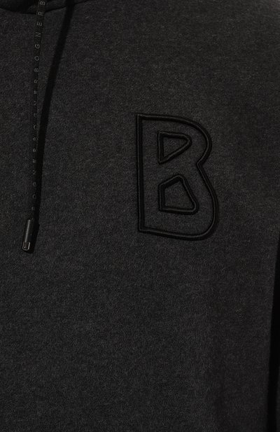 Хлопковое худи BOGNER темно-серого цвета по цене 39500 руб., арт. 88117729, фото 5 Хлопковое худи BOGNER, арт. 88117729, фото 5