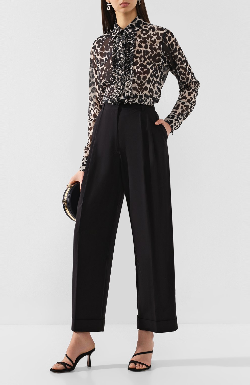 Хлопковые брюки DRIES VAN NOTEN, арт. 201-10922-9022, фото 2