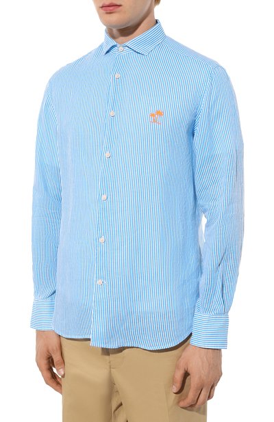 Льняная рубашка MC2 SAINT BARTH, арт. STBM/PAMPL0NA/05395D, фото 3