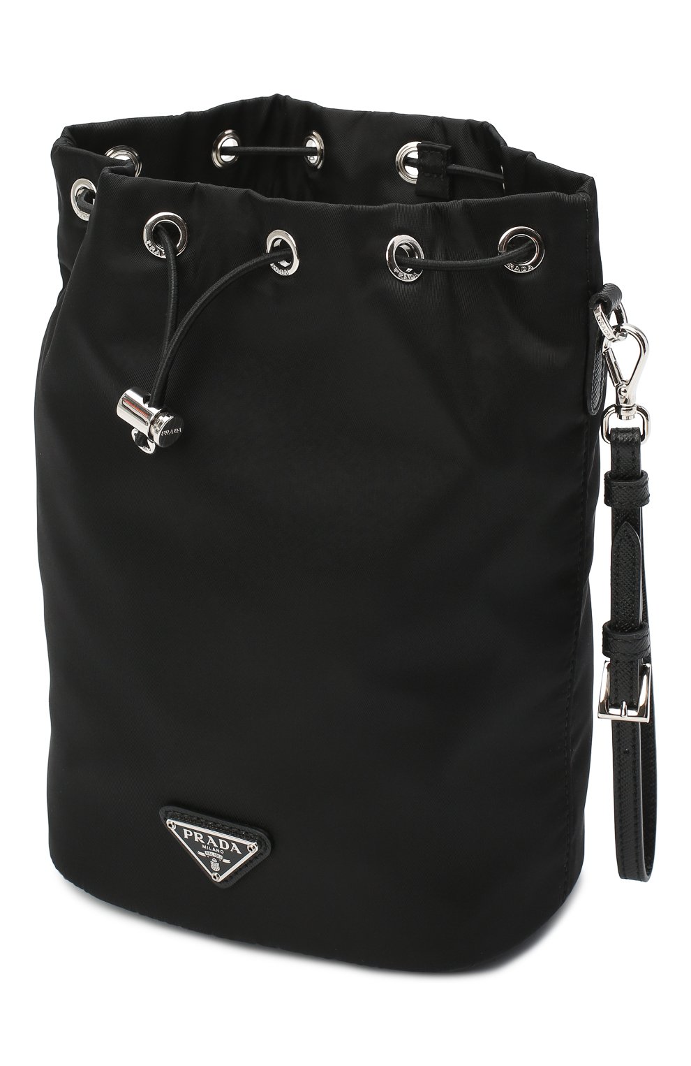 Текстильная косметичка PRADA черного цвета по цене 41500 руб., арт. 1NE369-5ECO-F0002, фото 3 Текстильная косметичка PRADA, арт. 1NE369-5ECO-F0002, фото 3