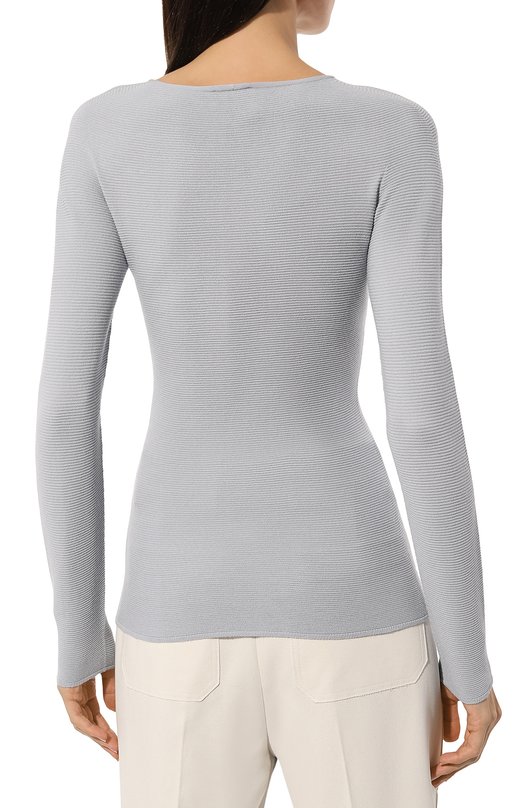 Топ из вискозы Giorgio Armani 8NAM31/AM05Z Серый  8NAM31/AM05Z Фото 4