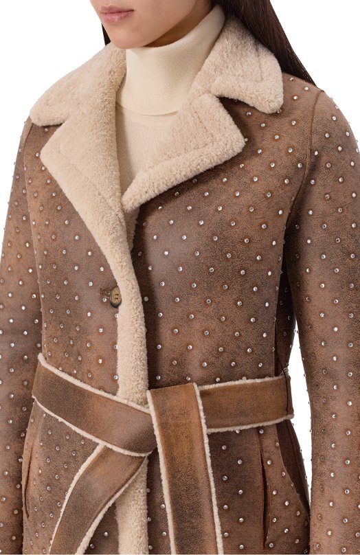 Двусторонняя дубленка Forte Dei Marmi Couture 25WF7582M Коричневый  25WF7582M Фото 5