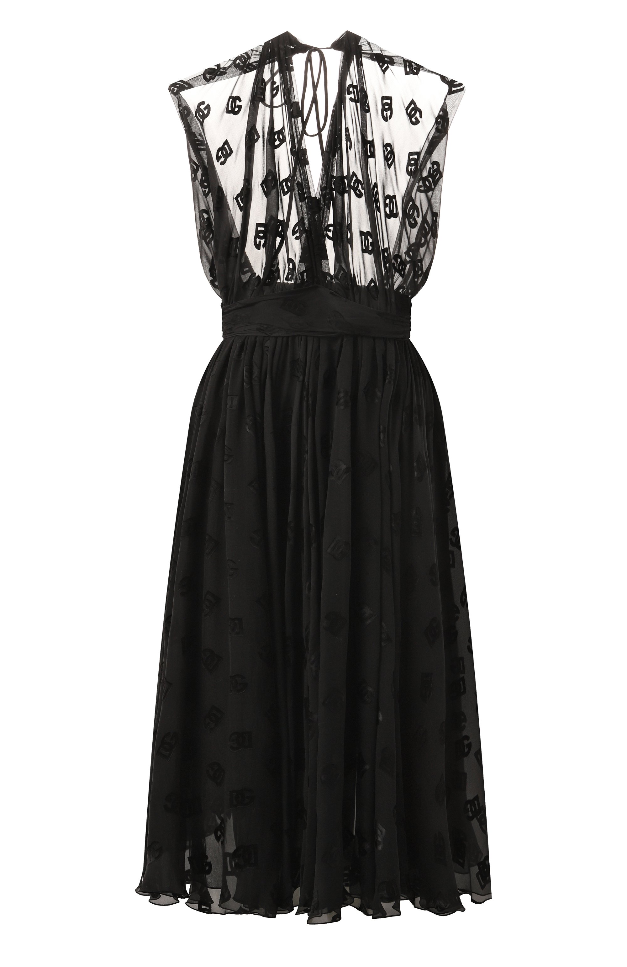 Платье из вискозы и шел�ка DOLCE & GABBANA, арт. F6DLMT/FJTBR, фото 1