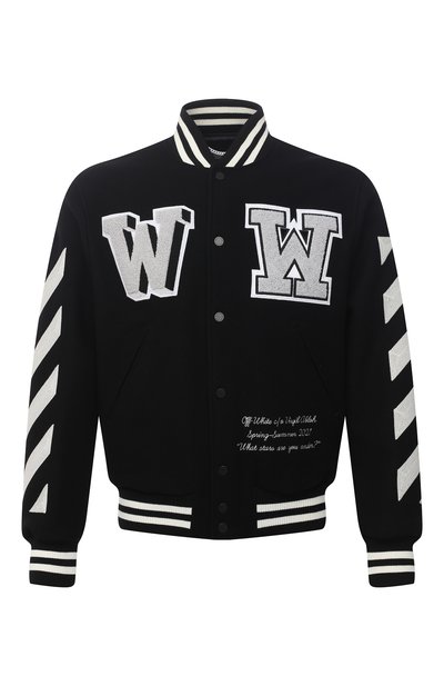 Шерстяной бомбер OFF-WHITE, арт. 0MEA267R21FAB001, фото 1