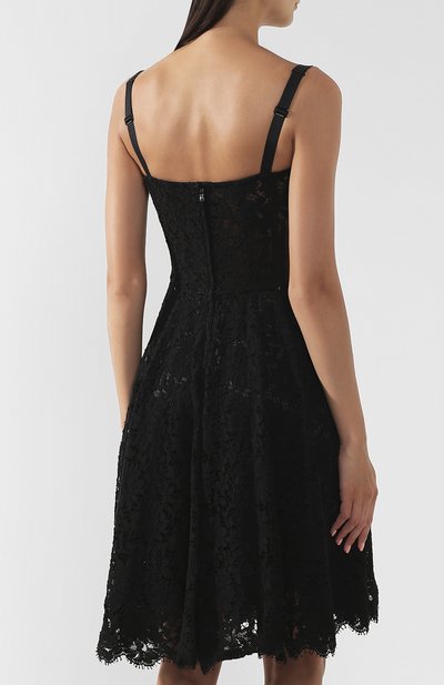Хлопковое платье DOLCE & GABBANA черного цвета по цене 273000 руб., арт. F68A4T/HLMCL, фото 4 Хлопковое платье DOLCE & GABBANA, арт. F68A4T/HLMCL, фото 4