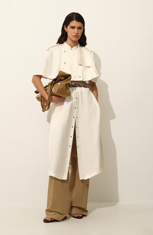 Хлопковые брюки Dries Van Noten 251-010922-1147 Бежевый  251-010922-1147 Фото 7