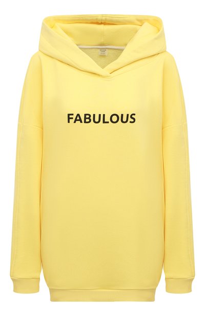Женский хлопковое худи SEVEN LAB, арт. HMO F-019 yellow