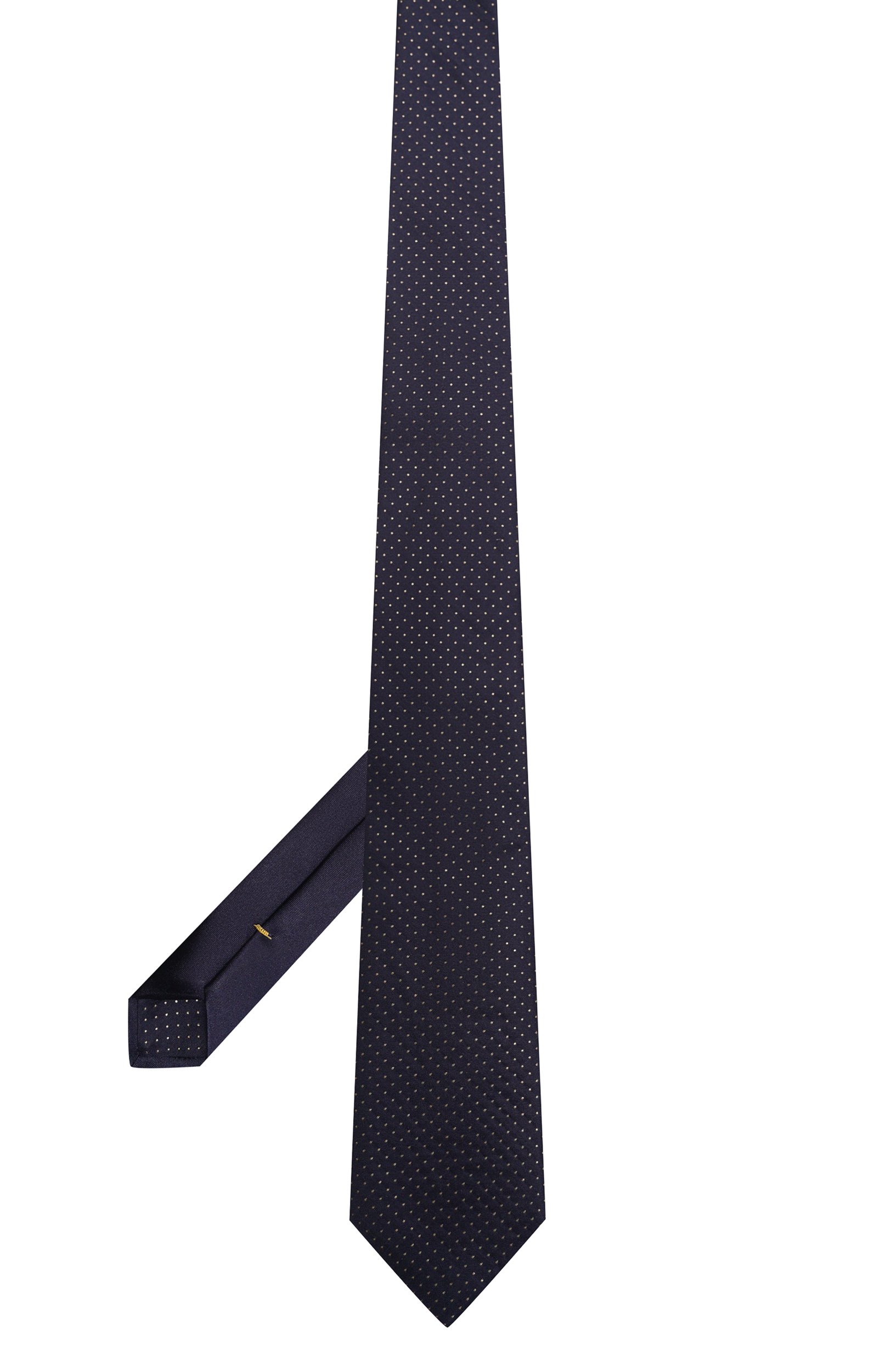 Шелковый галстук CANALI темно-синего цвета по цене 51500 руб., арт. 96/HJ04746, фото 3 Шелковый галстук CANALI, арт. 96/HJ04746, фото 3