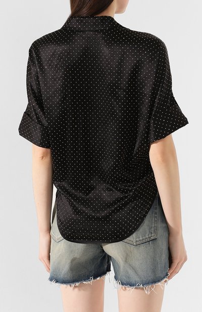 Шелковая рубашка SAINT LAURENT, арт. 611903/Y4A13, фото 4