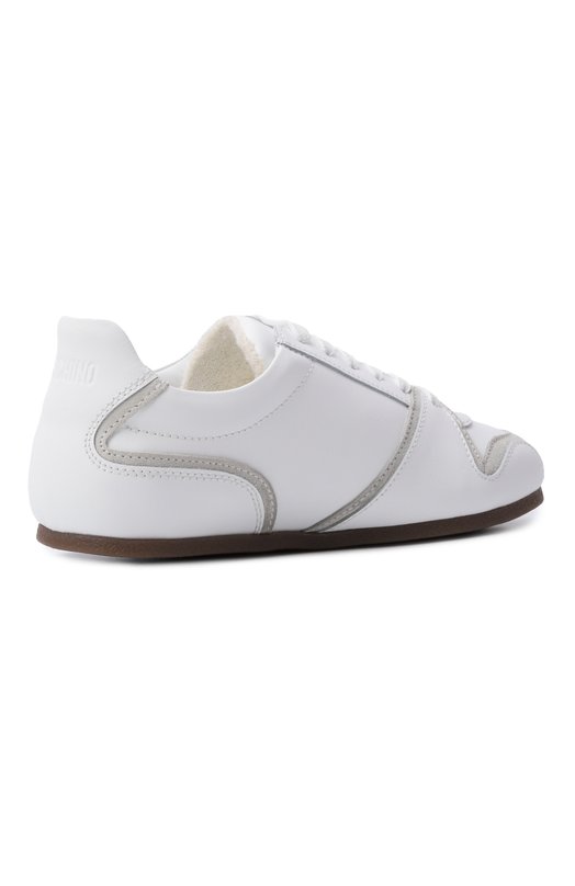 Кожаные кеды Moschino MA15021G10/MFB Белый  MA15021G10/MFB Фото 5