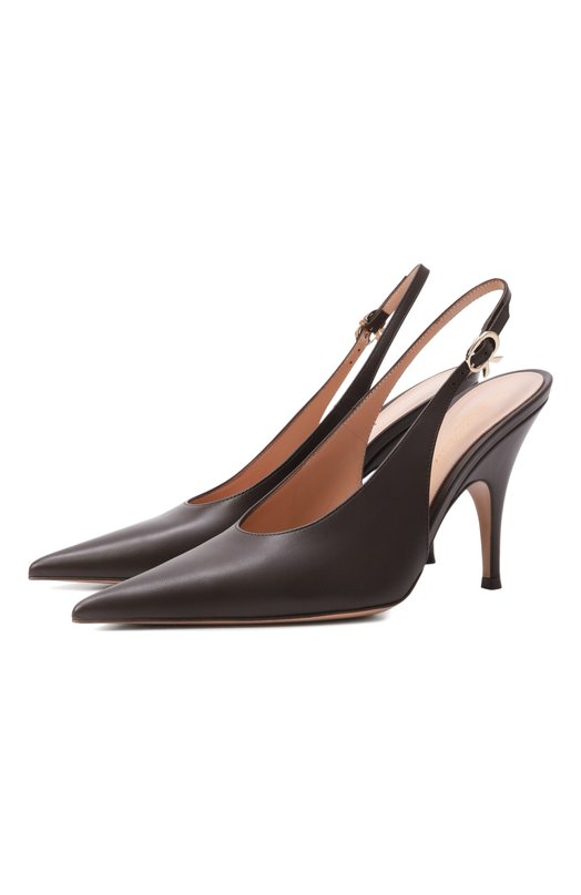 Кожаные туфли Sofia 95 Gianvito Rossi G95605.95RIC.VITM0KA Коричневый G95605.95RIC.VITM0KA