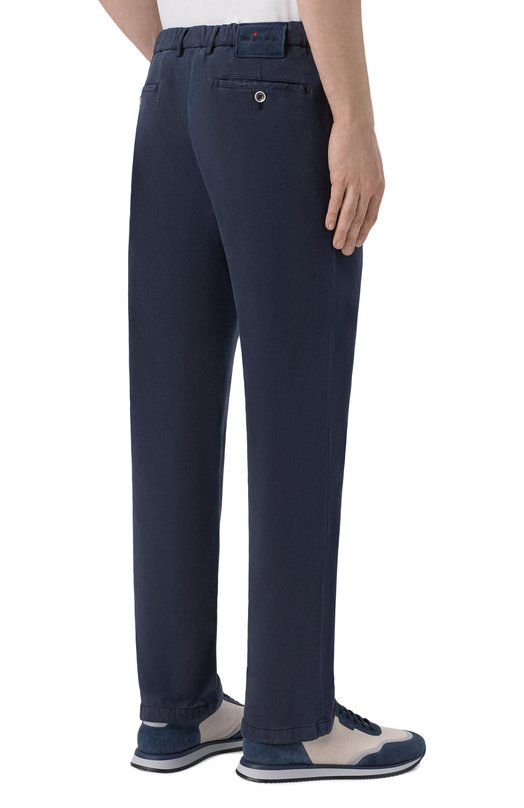 Брюки из лиоцелла Kiton UFPPERK0606H Синий  UFPPERK0606H Фото 4