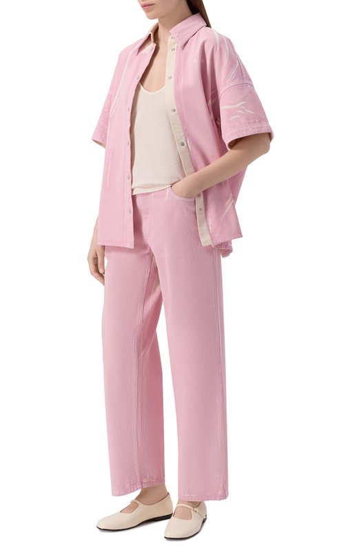 Джинсовая рубашка Marni CAJD0565A1/USCY64 Розовый  CAJD0565A1/USCY64 Фото 2