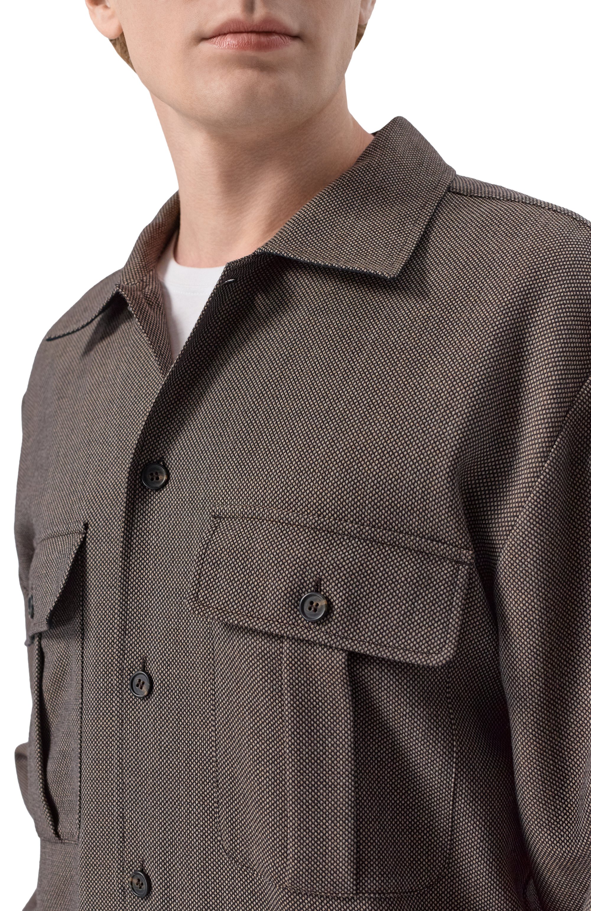 Шерстяная рубашка MM6, арт. S62DA0064/M35636, фото 5