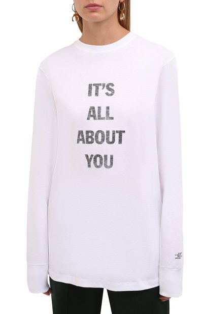 Хлопковый лонгслив HELMUT LANG, арт. L05HW509, фото 3