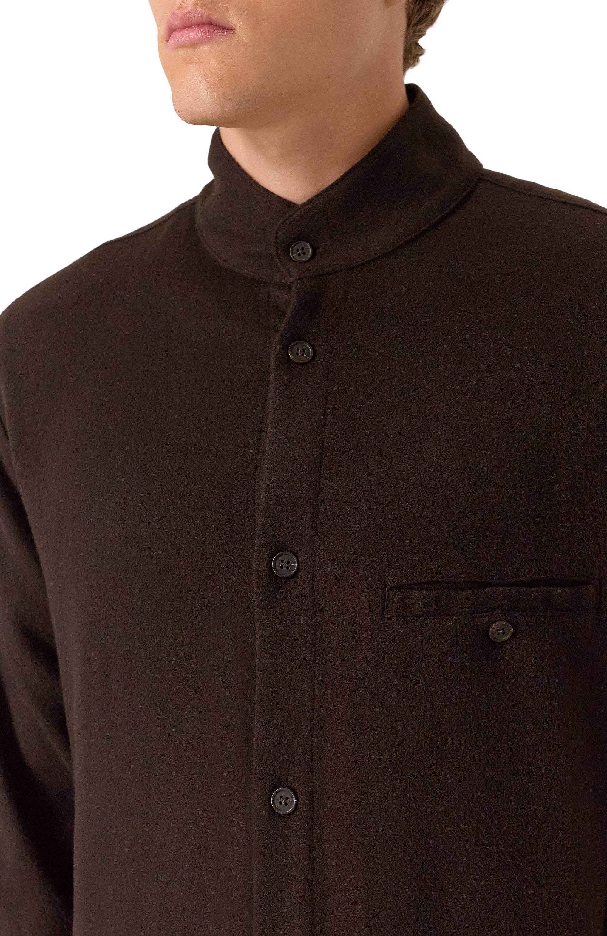 Рубашка из шерсти и кашемира EMPORIO ARMANI, арт. EM004176/AF17835, фото 5